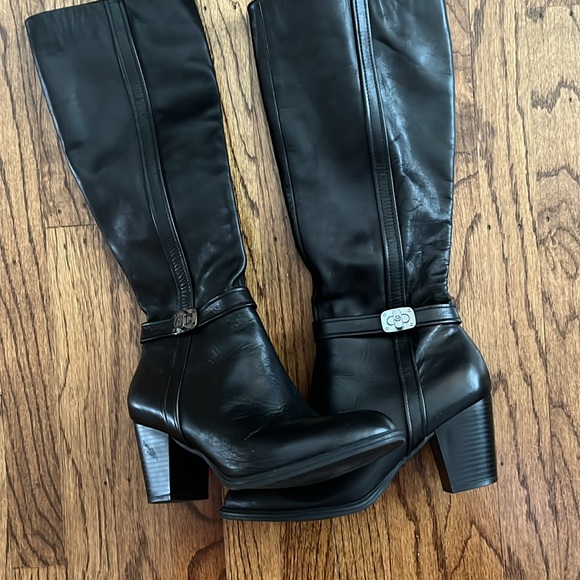 Black Heeled Boots-Excellent Condition. Size 9 - Picture 5 of 12